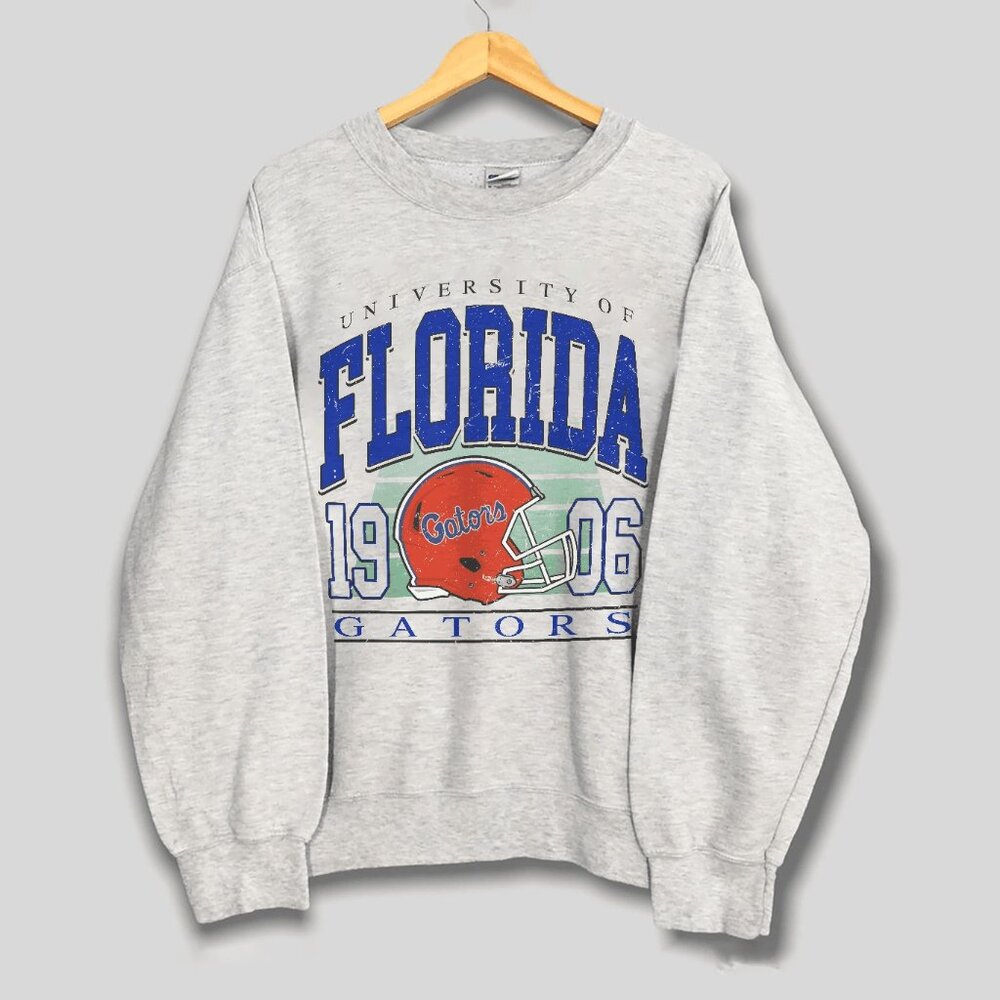 Vintage University of Florida Gators Football Sweatshirt, Retro NCAA Shirt Tee